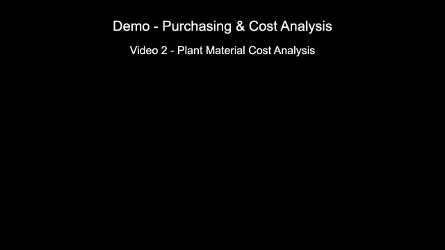 Plant Material Cost Analysis