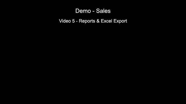 Reports & Excel Export